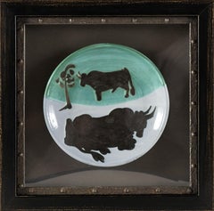 Pablo Picasso Ceramic Plate 1952 Ramie Toros A.R. 161 Edition of 500