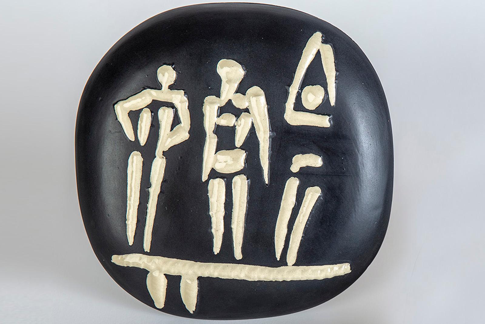 Pablo Picasso Ceramic The Three Swimmers Ceramic Sculpture Art — AR 385 For Sale 1