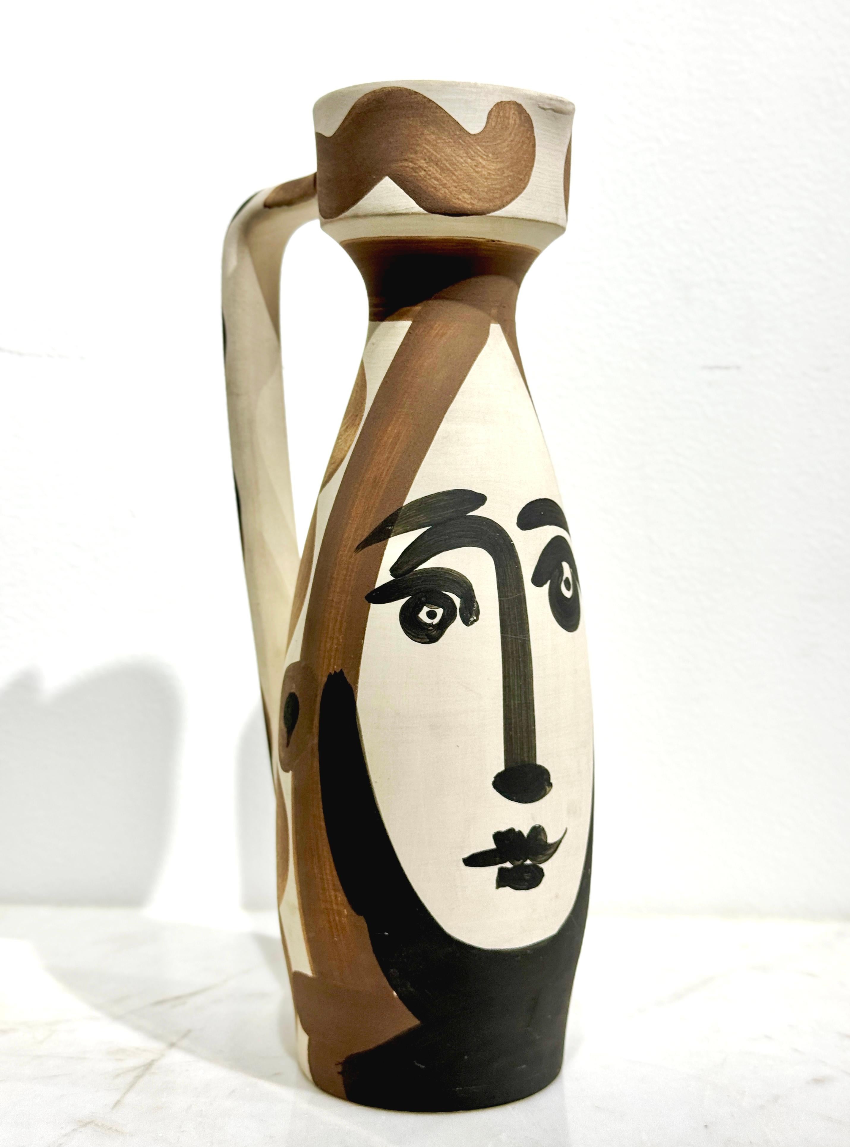 Still-Life Sculpture di Pablo Picasso - Brocca tornita "Face" di PABLO PICASSO
