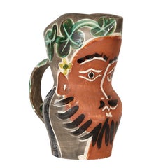 Pablo Picasso 'Le barbu' (A. R. 217) Bearded Man Pitcher