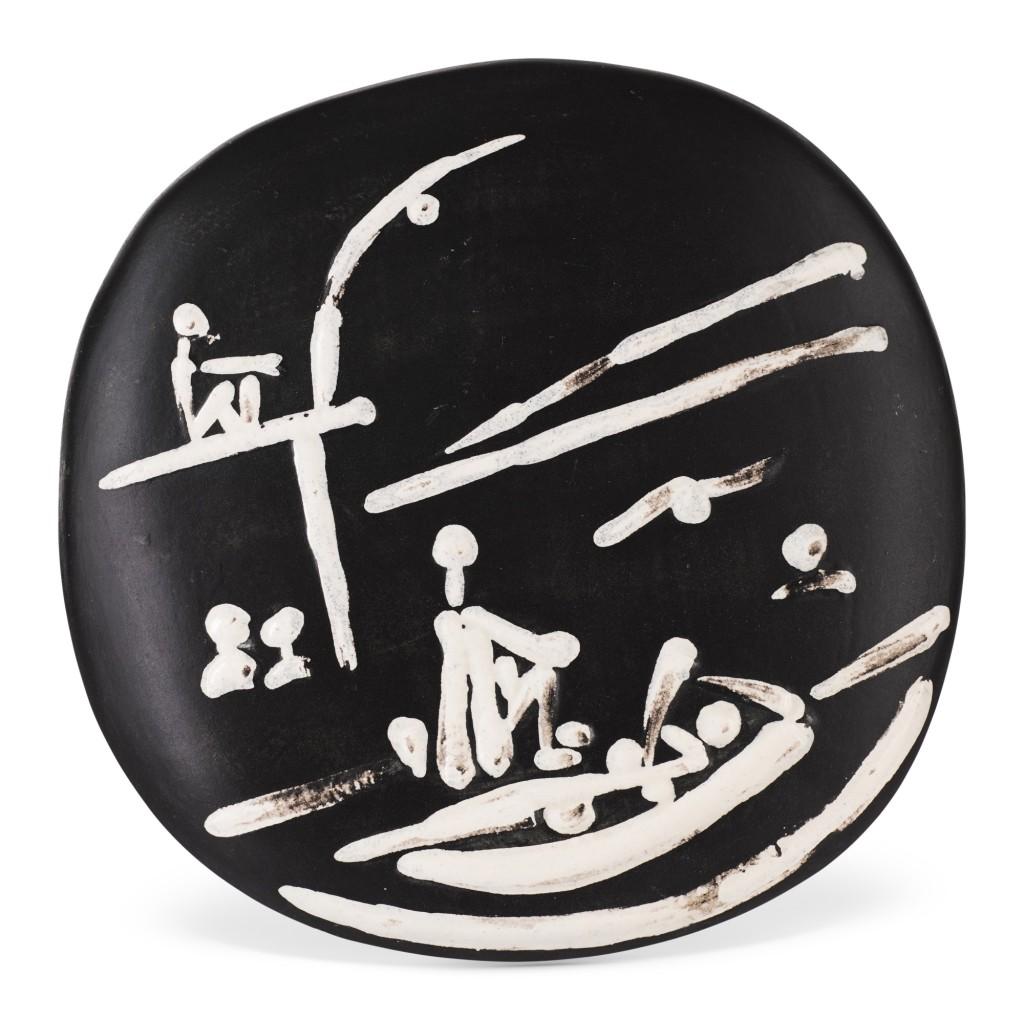 Pablo Picasso Madoura Ceramic Bowl 'Scéne de Plage' Ramié 391