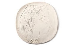 Pablo Picasso Madoura Ceramic Plate 'Profil de Jaqueline' Ramié 309