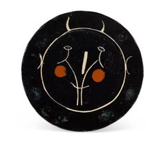 Pablo Picasso Madoura Ceramic Plate 'Service visage noir' Ramié 35