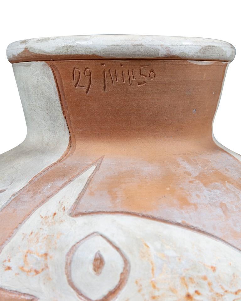Pablo Picasso Madoura Ceramic Vase 'Poissons' Ramié 113 2