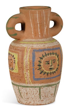 Pablo Picasso Madoura Ceramic Vase 'Vase au décor pastel' Ramié 190