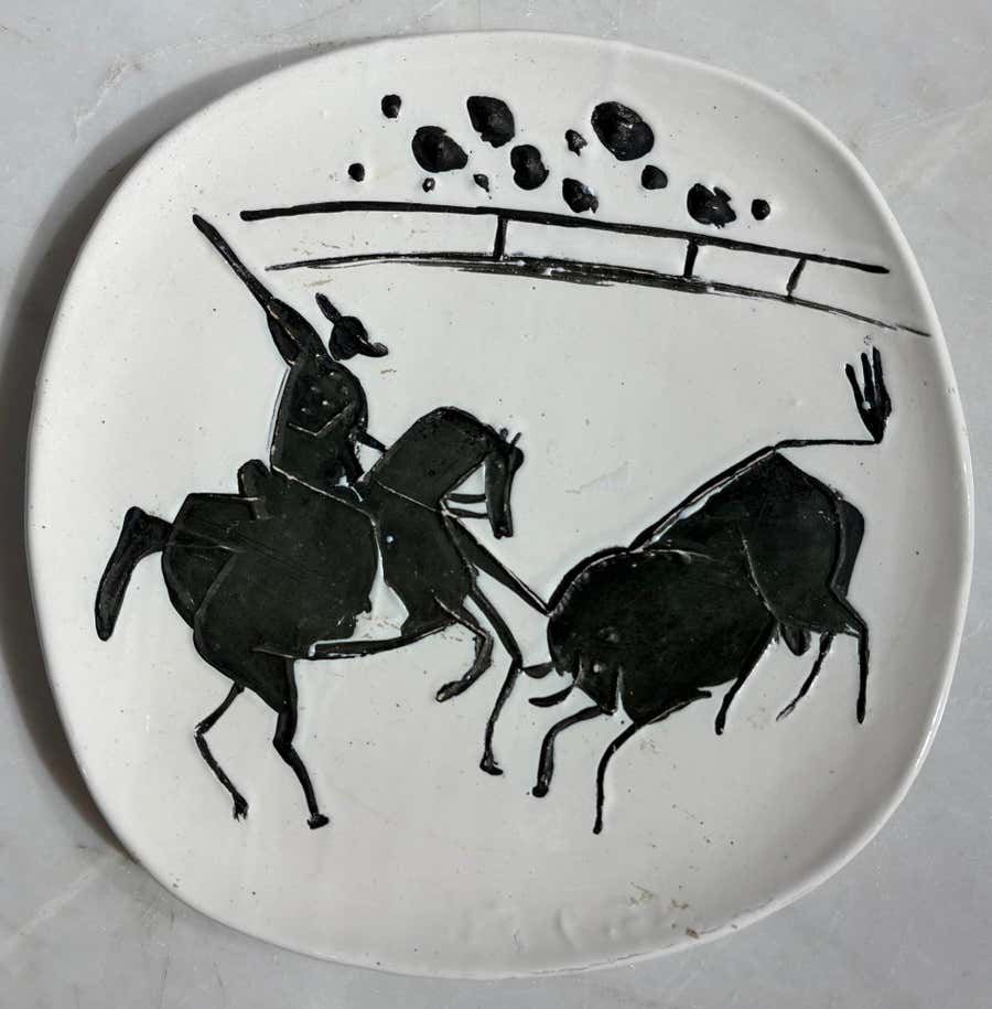Pablo Picasso " Picador and Bull" Earthenware