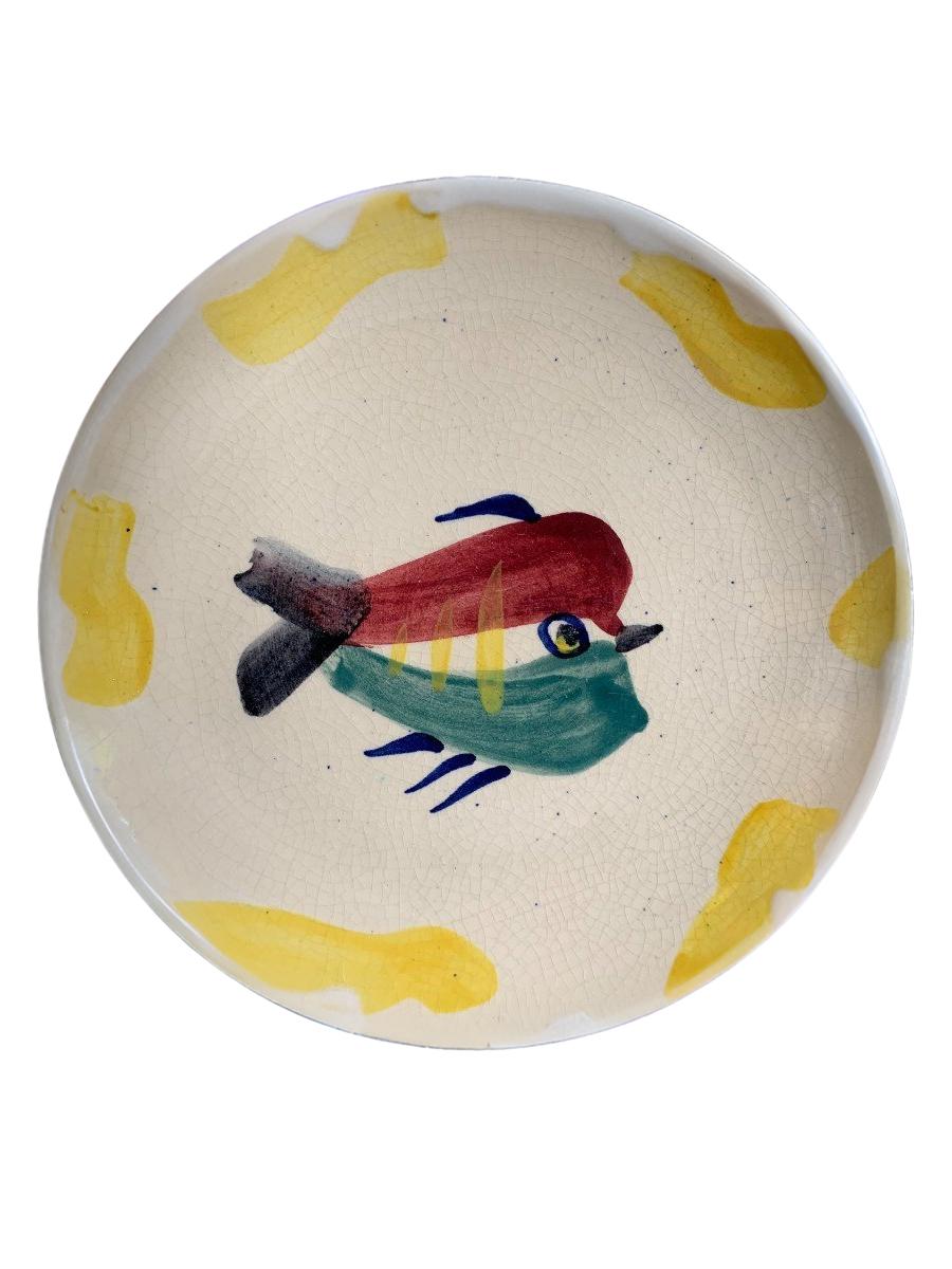 Pablo Picasso, Service Poisson (Ramié, 26), Ceramica originale, firmato, 1947