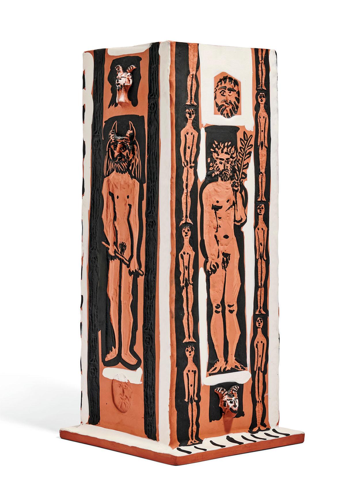 Abstract Sculpture Pablo Picasso - Personnages et têtes, 1954