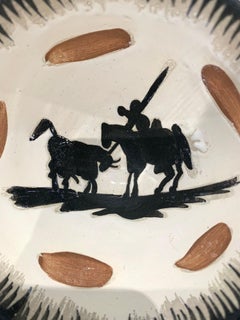 Picador, by Pablo Picasso, 1950's, Bowl, Sculpture, Design, Edition, Earthenware