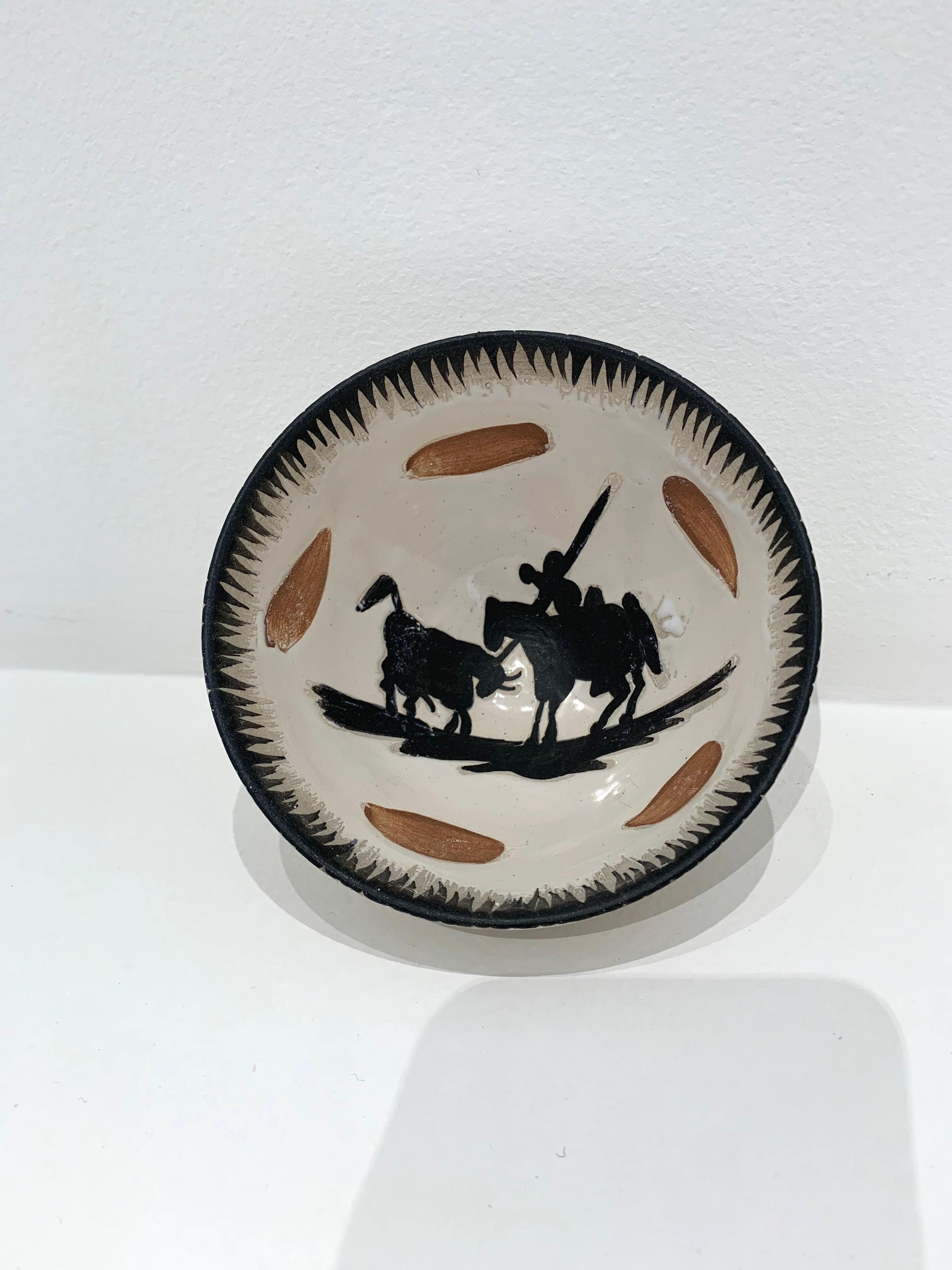 Picador, by Pablo Picasso, 1950's, Bowl, Sculpture, Design, Edition, Earthenware