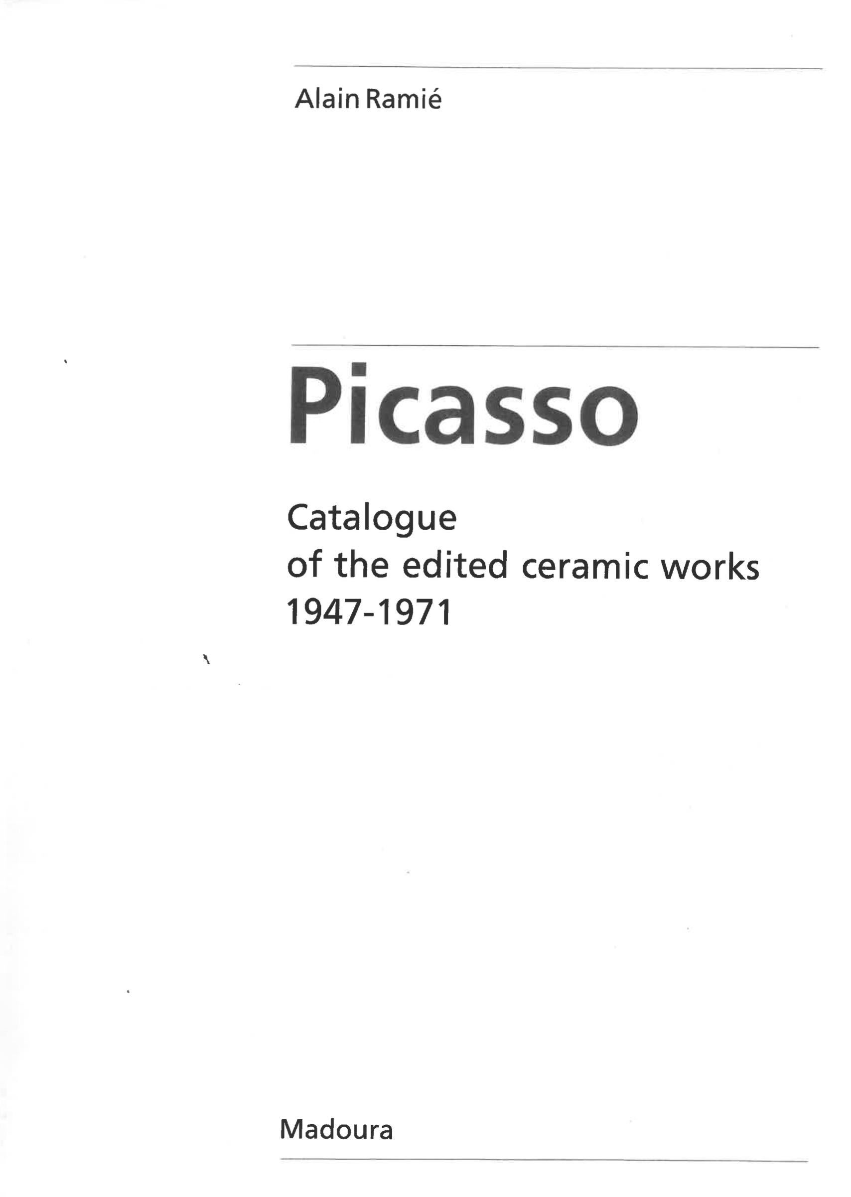 Picador, Pablo Picasso, Aschenbecher, Design, Skulptur, Keramik, Weiß, Auflage im Angebot 2