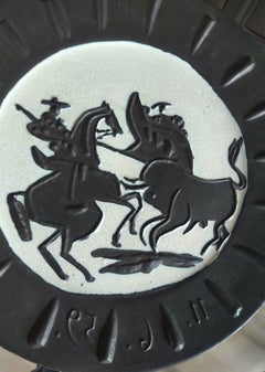 Picasso Madoura Cerámica A.R. 412 Scène de Tauromachie