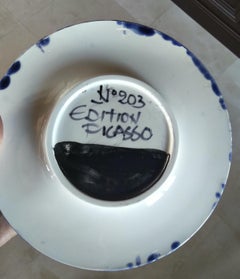 Picasso Madoura Ceramic A.R. 496 Face Number 203