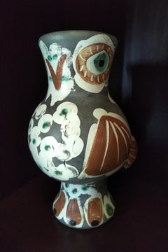 Picasso Madoura Ceramic A.R. 542 Wood Owl 