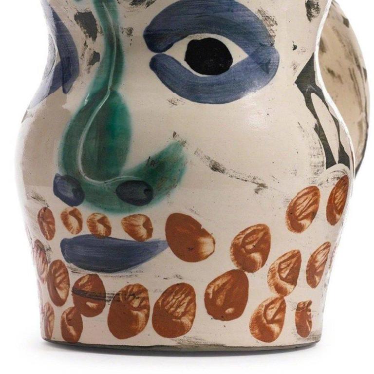 Face With Points Ramie 610 Picasso Madoura Ceramic  - Cubist Sculpture by Pablo Picasso