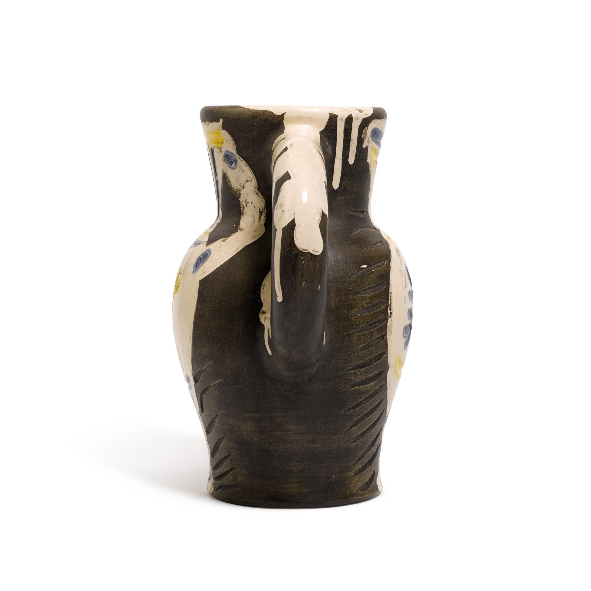 Pichet au vase, Picasso, 1950's, Pitcher, Earthenware, Design, Greek, Design - Sculpture by Pablo Picasso