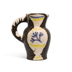 Pichet au vase, Picasso, 1950's, Pitcher, Earthenware, Design, Greek, Design