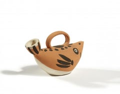 Pichet Poisson:: Pablo Picasso:: Céramique:: Madoura Vallauris:: Poisson:: Sculpture:: 50's