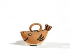 Pichet Poisson:: Pablo Picasso:: Keramik:: Madoura Vallauris:: Fisch:: Skulptur:: 50er Jahre