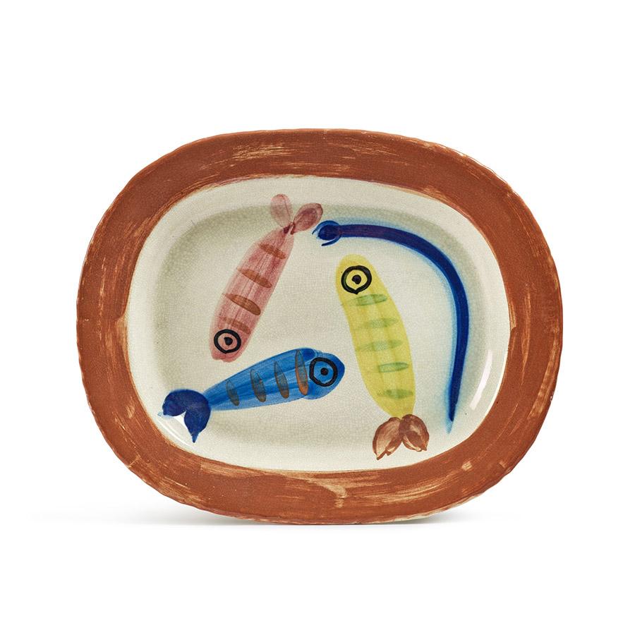 Pablo Picasso Figurative Sculpture - Quatre Poissons Polychromes (Four Polychrome Fishes)