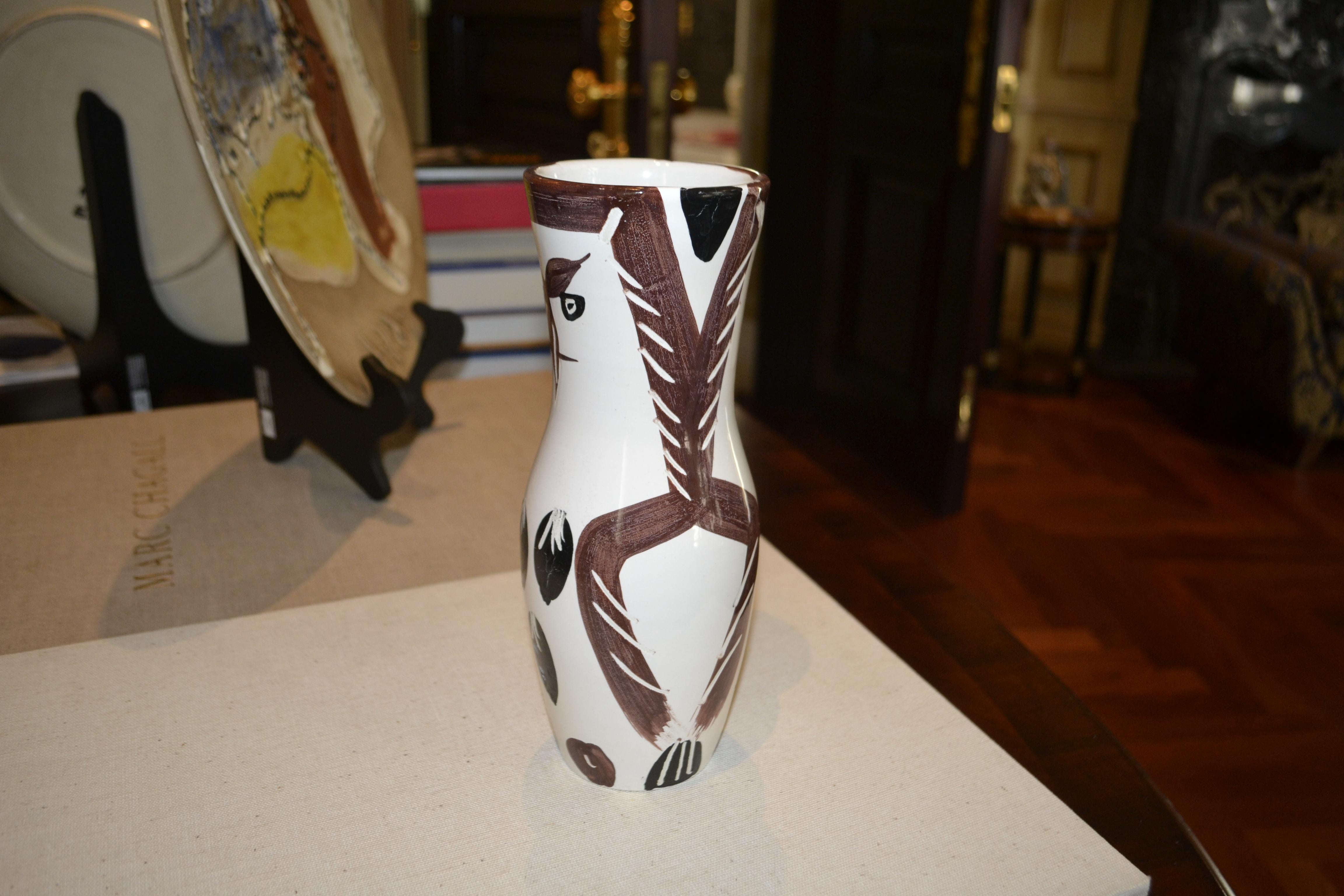 Ramie 135 Chouetton PIcasso Madoura Ceramic - Cubist Sculpture by Pablo Picasso
