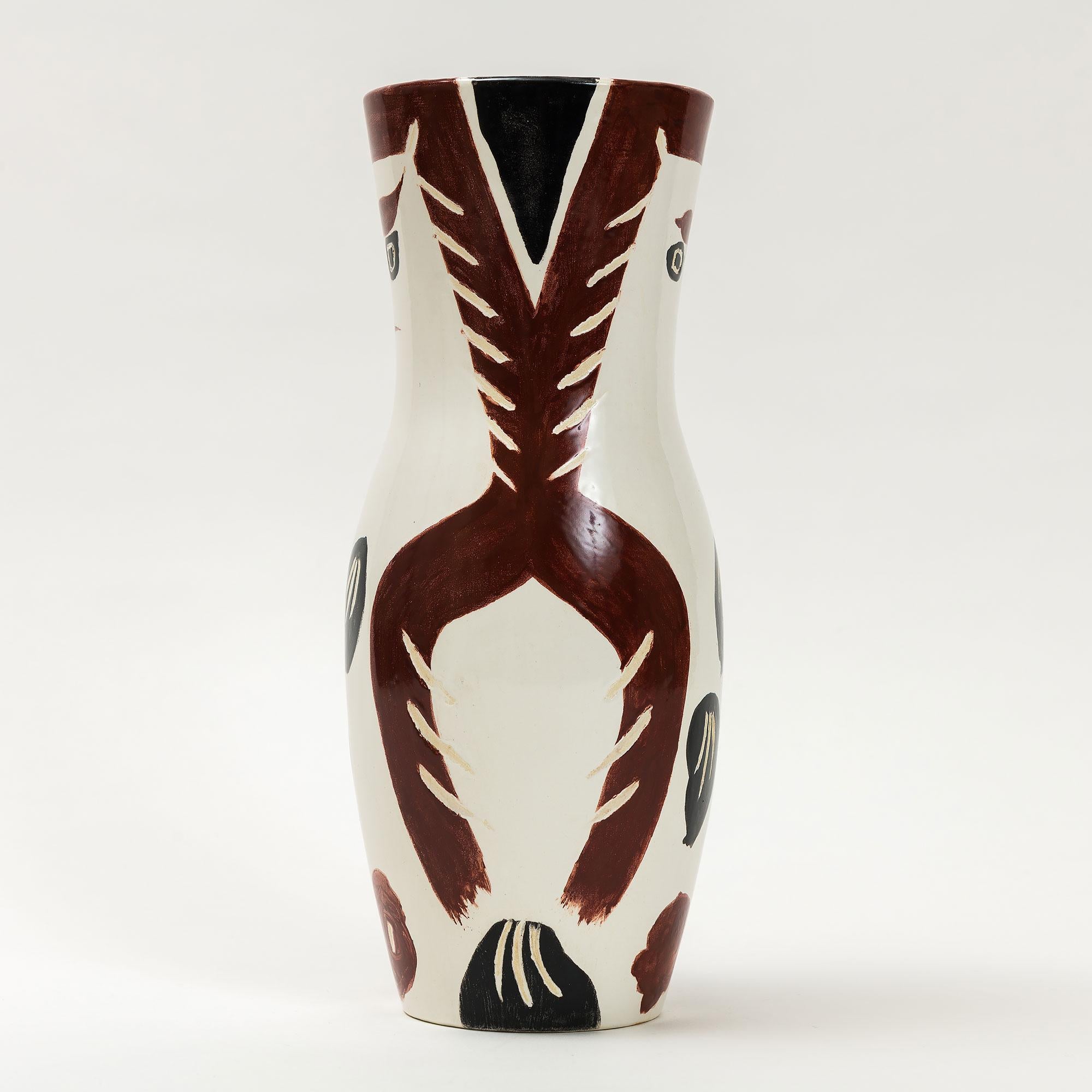 Signed Limited Madoura Pottery Chouetton Owl Vase - Modern Sculpture by Pablo Picasso