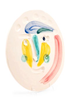 Tête, Pablo Picasso, 1950's, Terracotta, Earthenware, Sculpture, Ceramic, Design