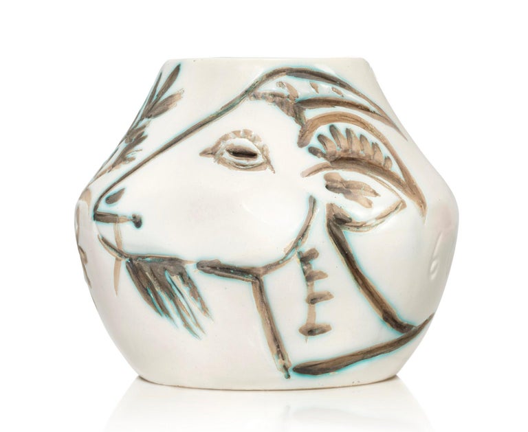 Pablo Picasso Vase aux Chèvres, Picasso, 1950's, Vase, Goat