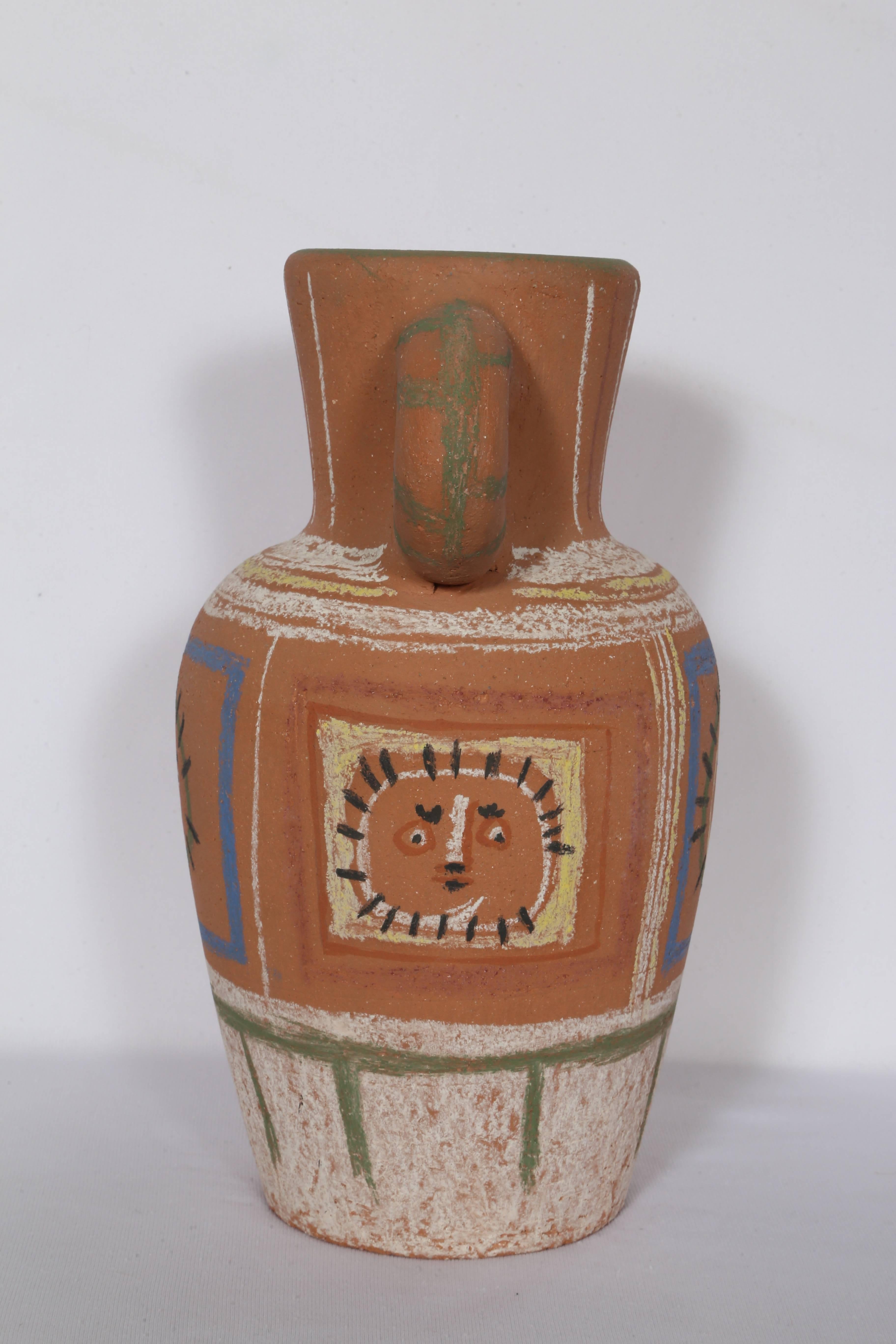Vase avec Decoration Pastel (Vase mit Pastelldekorationen), von Pablo Picasso im Angebot 1