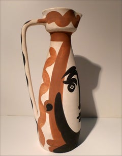 "Visage (A.R. 288)", Ceramic Dish Stamped Madoura Plein Feu, Edition Picasso