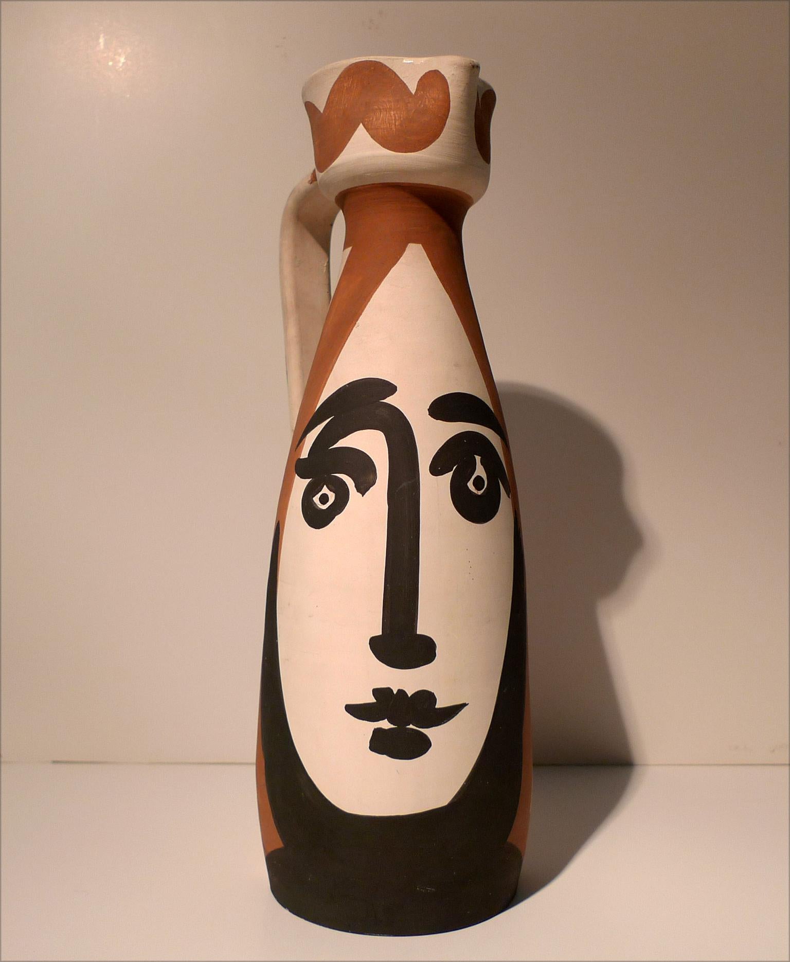 "Visage (A.R. 288)", Ceramic Dish Stamped Madoura Plein Feu, Edition Picasso