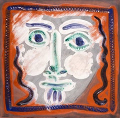 Visage aux cheveux bouclés, Picasso, 1960's, Multiples, Design, Portrait 