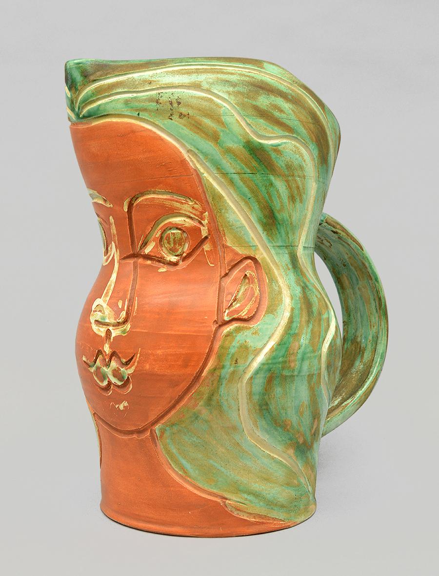 Figurative Sculpture Pablo Picasso - Visage de femme (Femme au visage), 1953