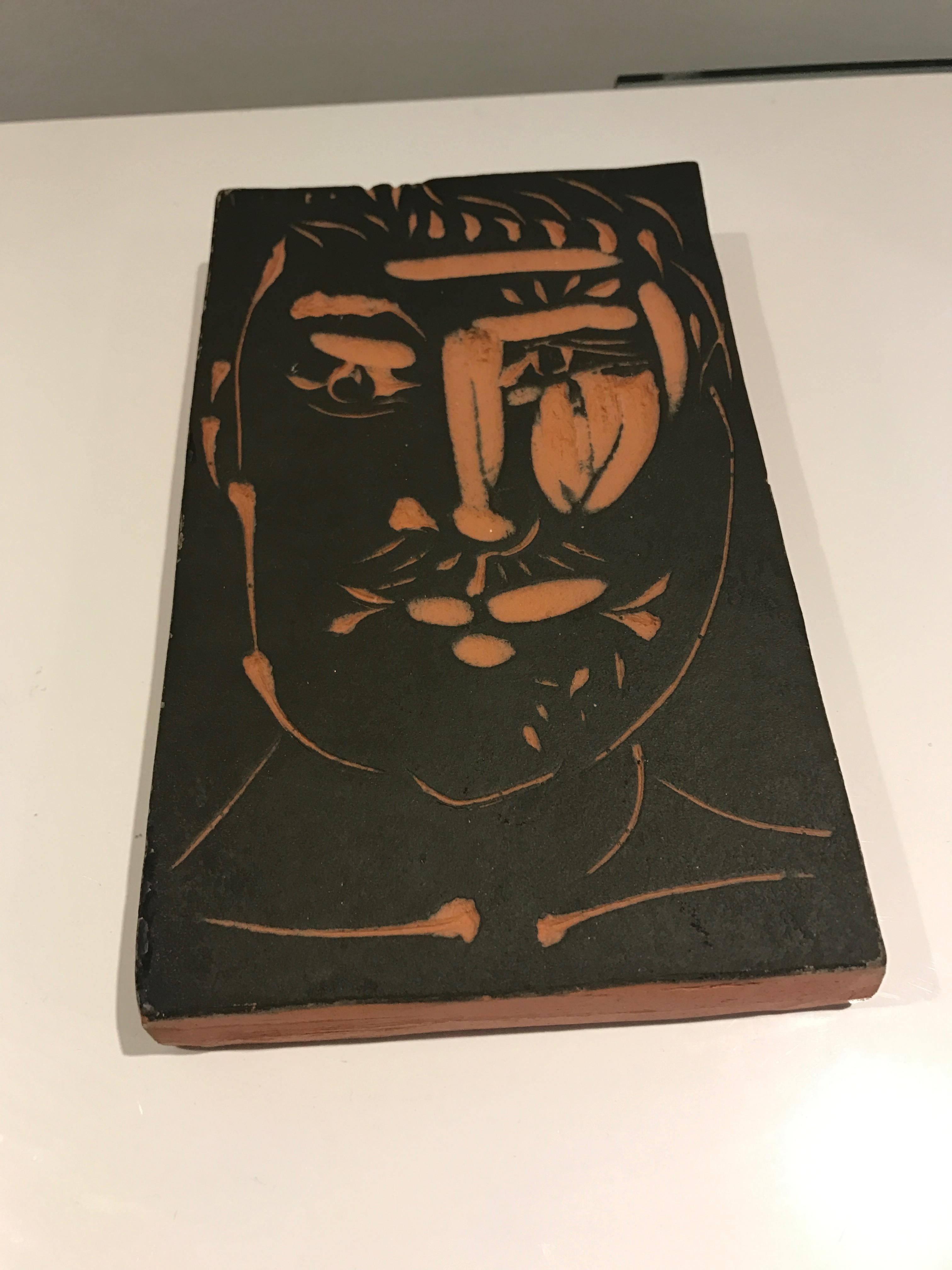 Visage D'Homme Ramie 539 Picasso Madoura Ceramic 1
