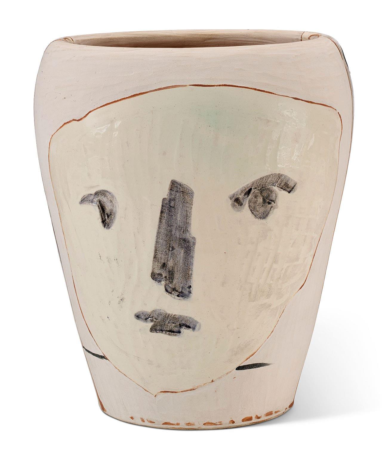 Abstract Sculpture di Pablo Picasso - Visage et Hibou (Volto e gufo), 1958