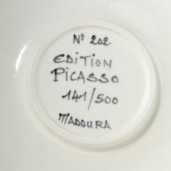 Visage no. 202, Pablo Picasso, Ceramic, 1960's, Sculpture, Madoura, Plate