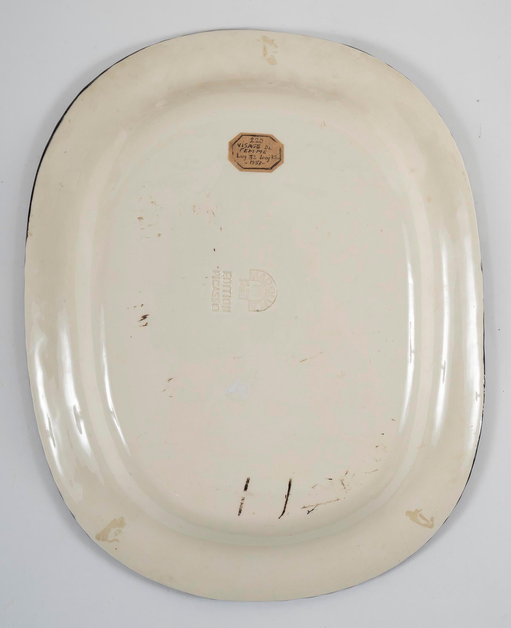 Visage Nr.197 (A.R. 494), Pablo Picasso, Design, Keramik, Madoura im Angebot 6