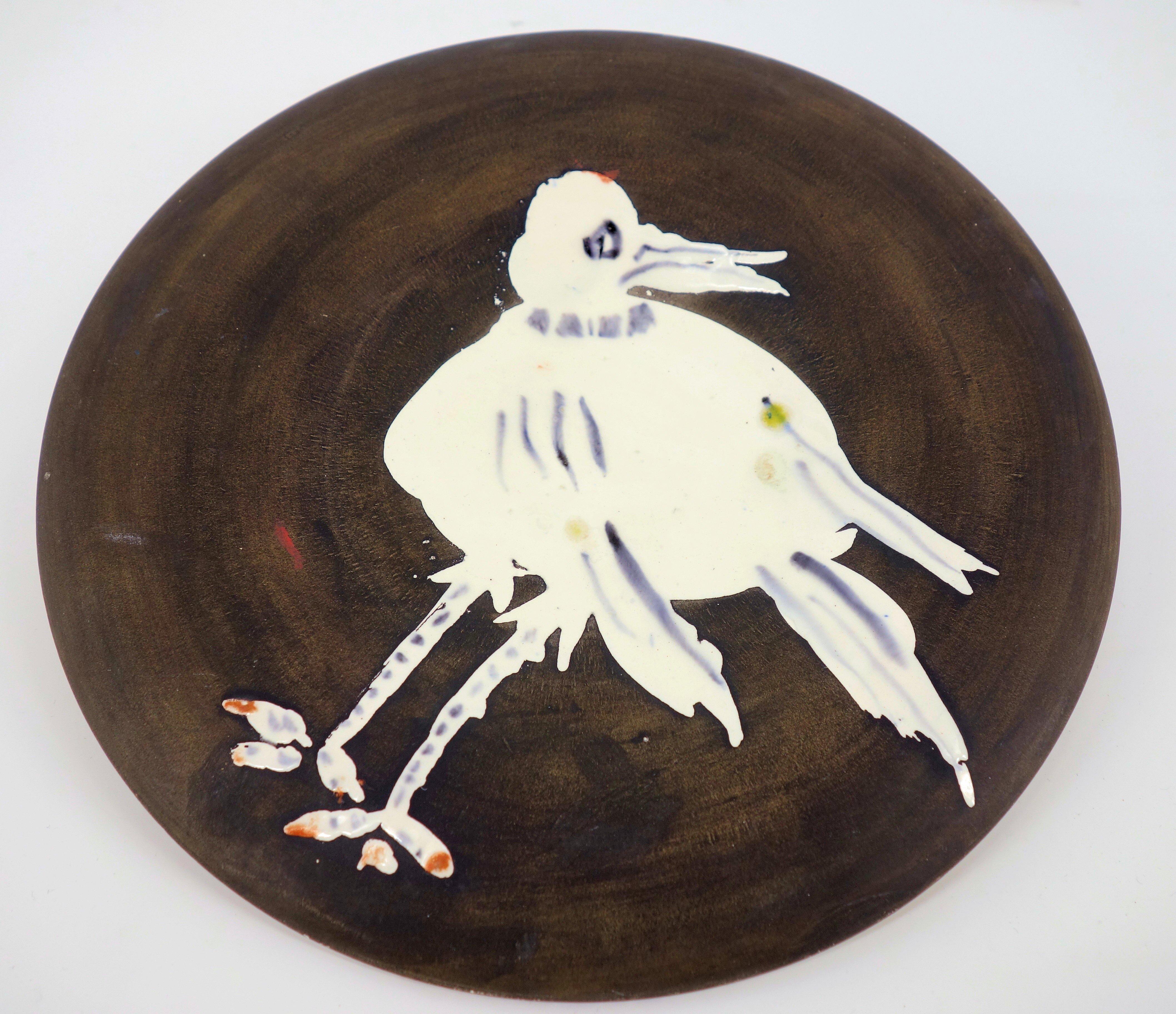 White Bird - Ceramic - 200 copies - Original ceramic Madoura (Ramié #486) - Modern Sculpture by Pablo Picasso