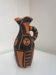 Yan petites têtes, Pablo Picasso, Pitcher, 1960's, terracotta, face, portrait