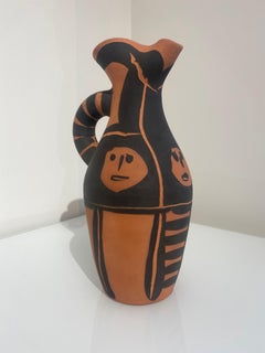 Pablo Yan Petitettes, Pablo Picasso, Krug, 1960er Jahre, Terrakotta, Gesicht, Porträt