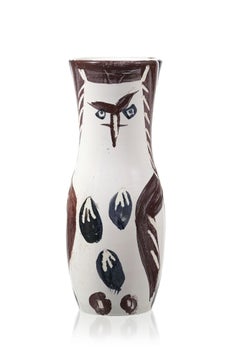 Retro Young Wood Owl, Pablo Picasso, 1950's, Multiples, Design, Postwar, Pitcher