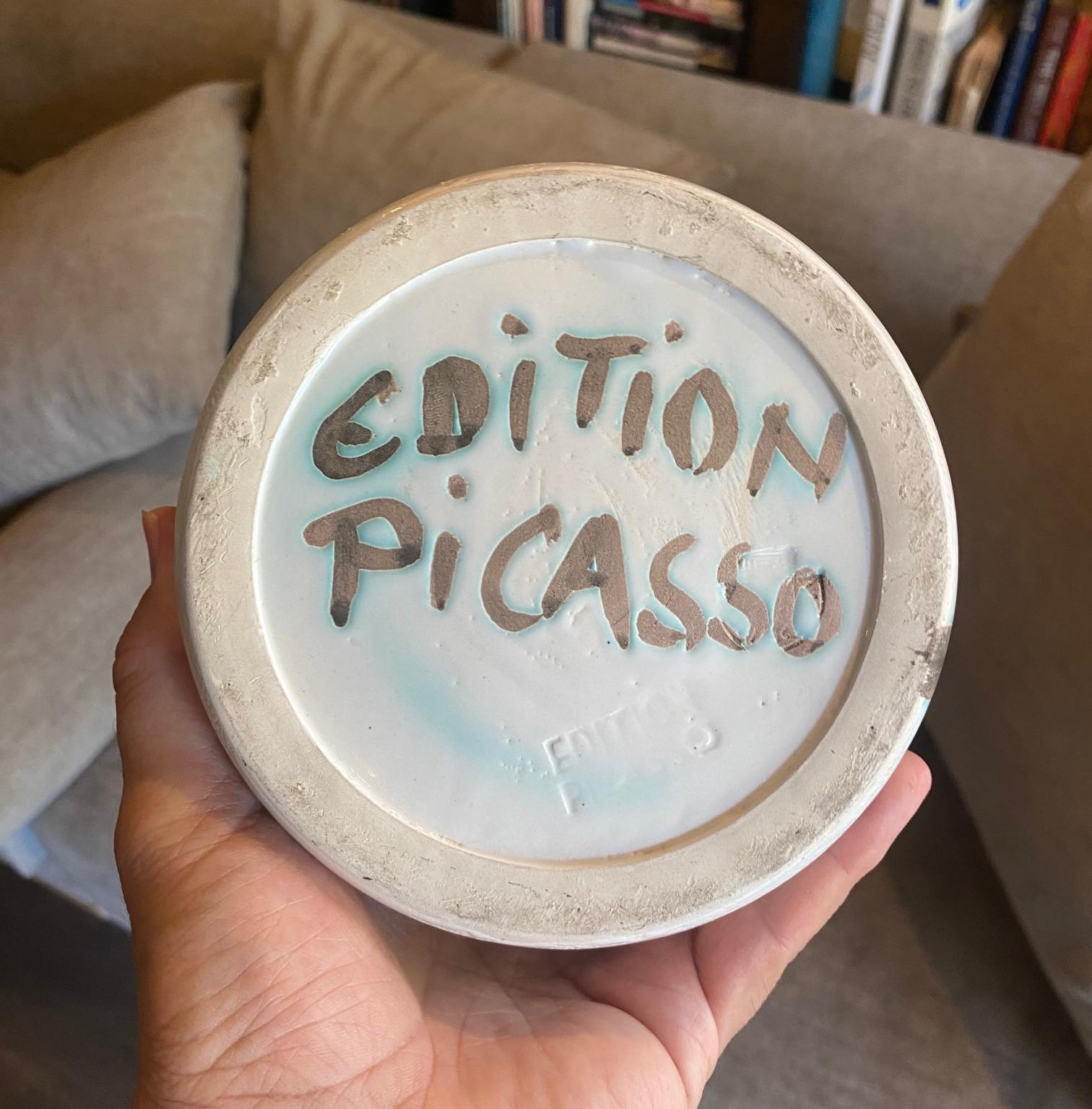 Pablo Picasso Signiert Limited Ed. Madoura Töpferei Krug Têtes , 1956 A.R. 368 im Angebot 10