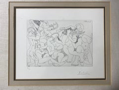 Pablo Picasso Signed Limited Edition Etching Jeux de Gladiateurs Series 347:168
