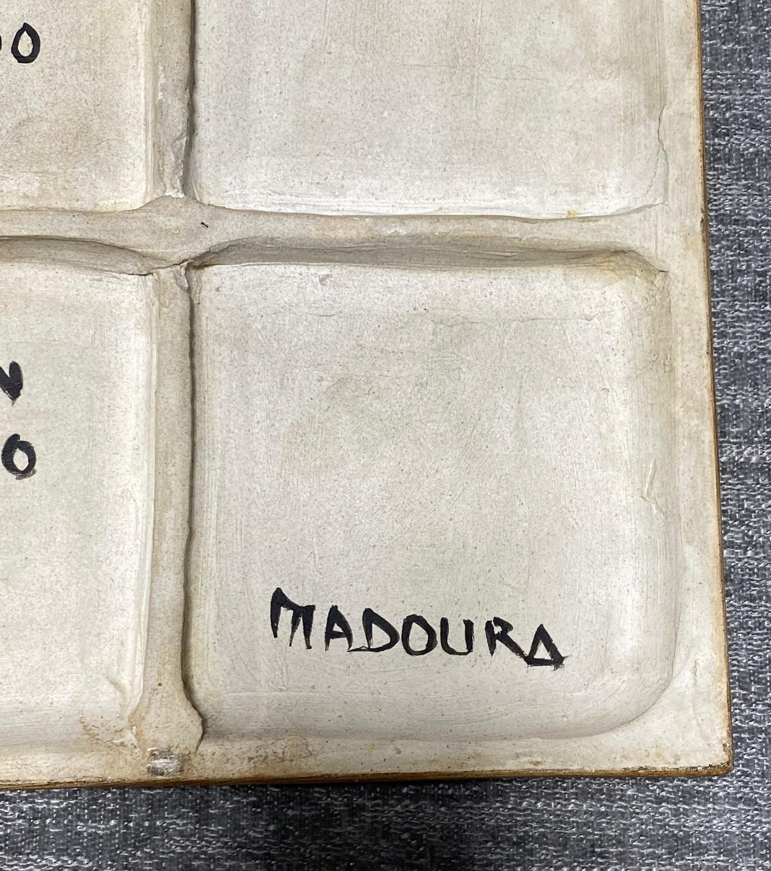 Pablo Picasso Signed Madoura Ceramic Tile Plaque 'Tête Polychrome' Ramié 455 In Good Condition For Sale In Studio City, CA