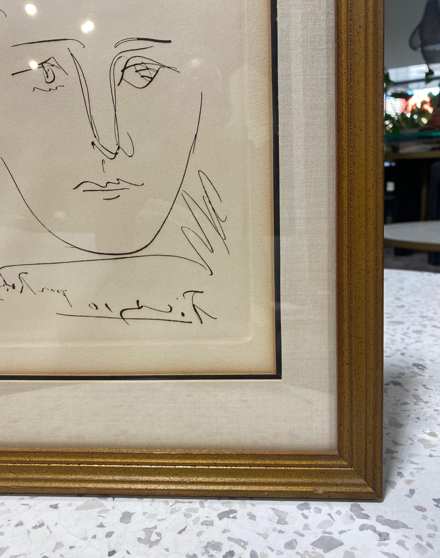 Pablo Picasso Signed Mid-Century Etching Pour Roby (L’Age de Soleil), 1968 1