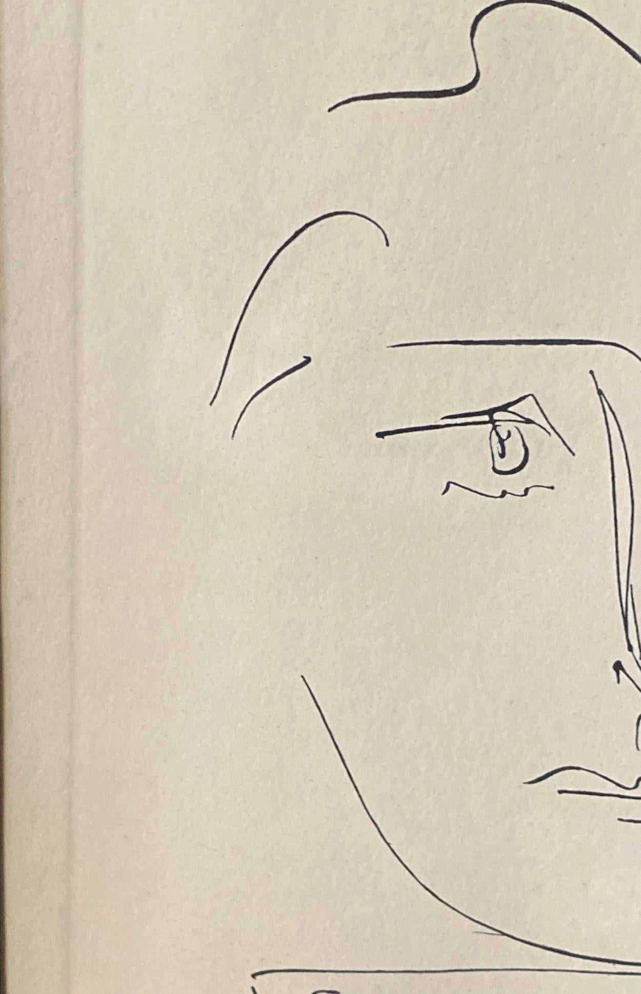 Grabado al aguafuerte de mediados de siglo firmado por Pablo Picasso Pour Roby (L'Age de Soleil), 1968 en venta 4