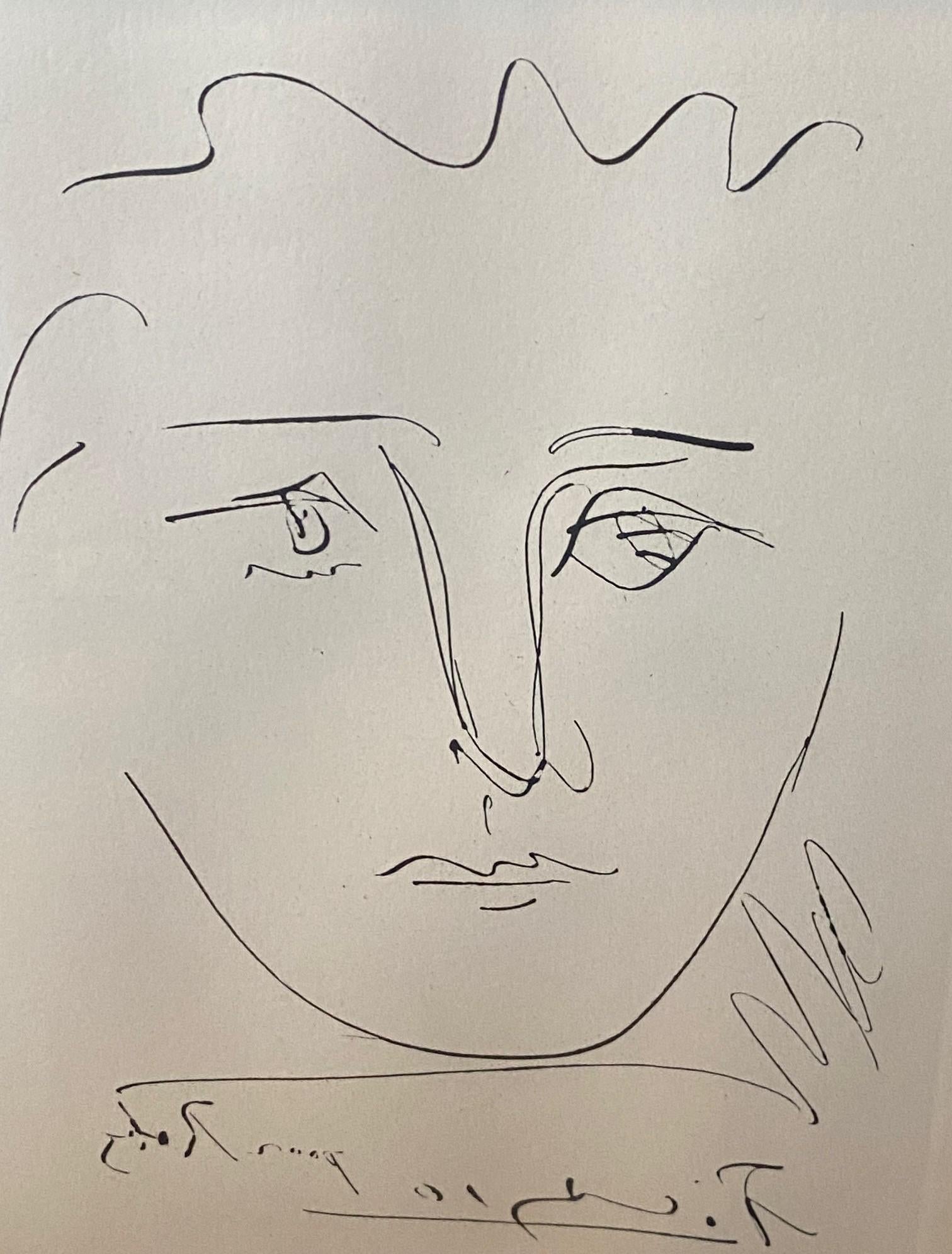 Pablo Picasso Signed Mid-Century Etching Pour Roby (L’Age de Soleil), 1968 For Sale 4