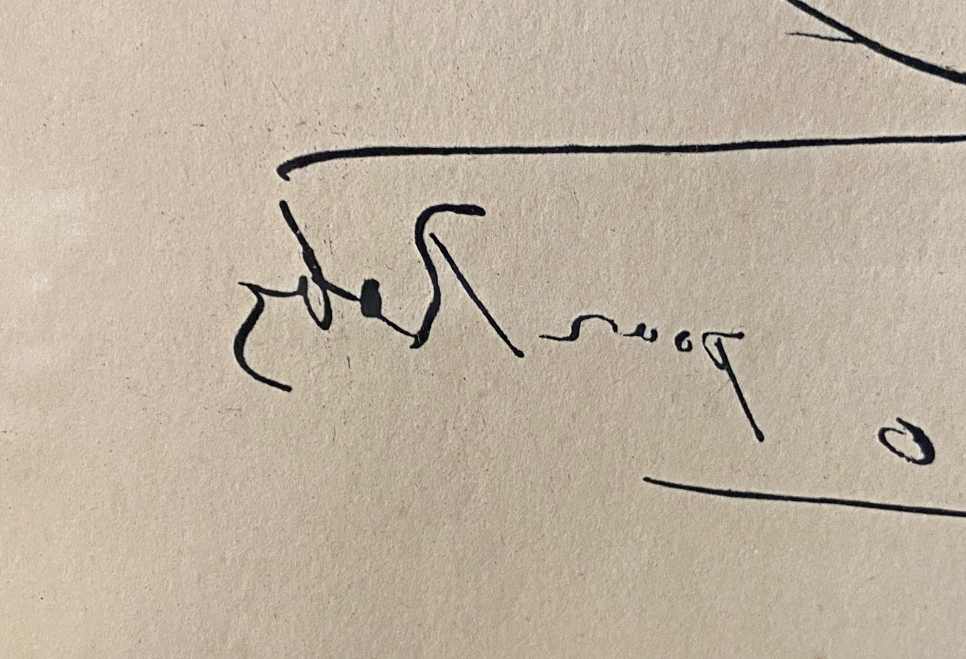 Grabado al aguafuerte de mediados de siglo firmado por Pablo Picasso Pour Roby (L'Age de Soleil), 1968 en venta 8