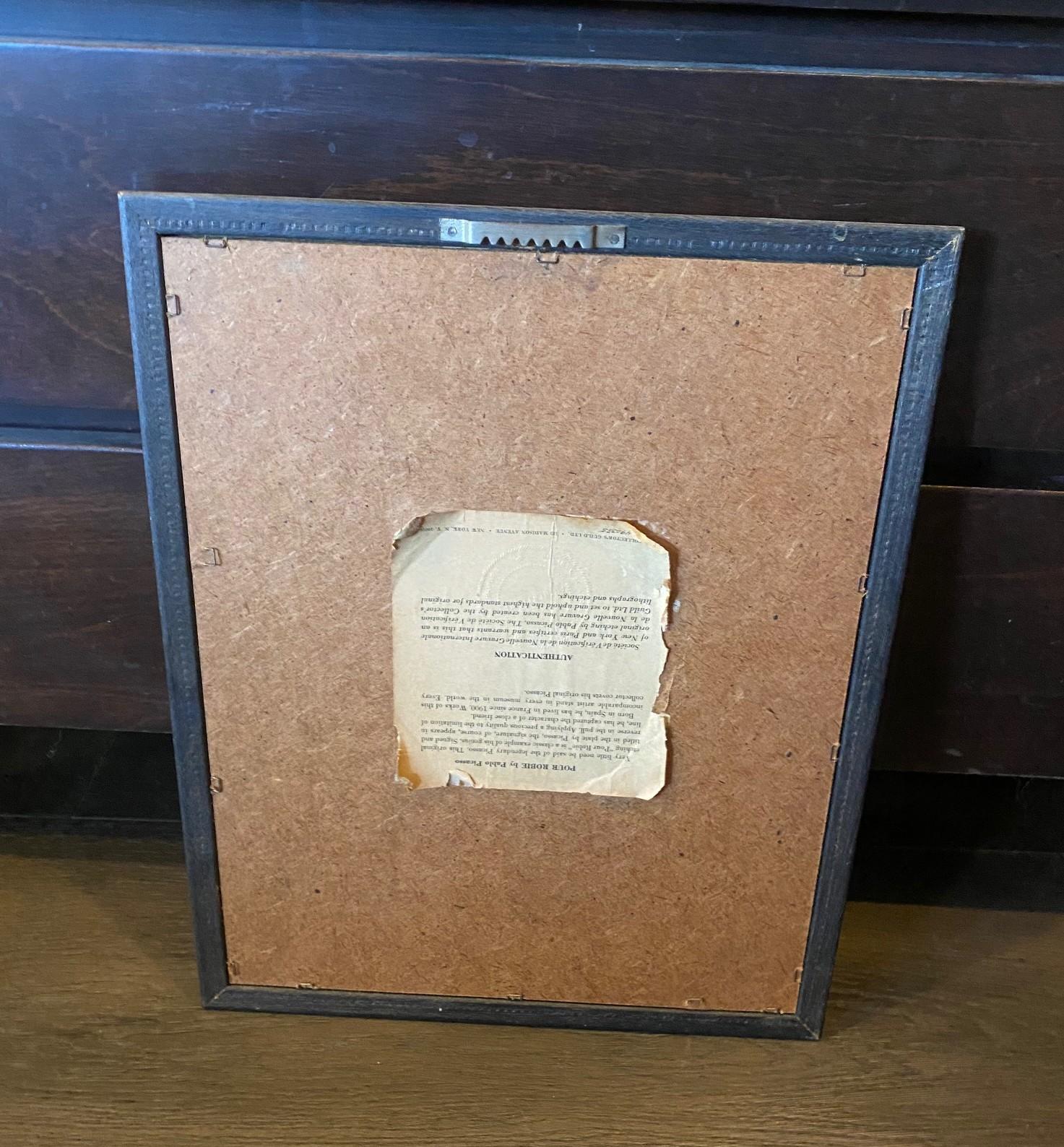 Pablo Picasso Signed Mid-Century Etching Pour Roby (L’Age de Soleil), 1968 For Sale 10