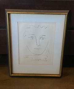 Pablo Picasso Signed Mid-Century Etching Pour Roby (L’Age de Soleil), 1968